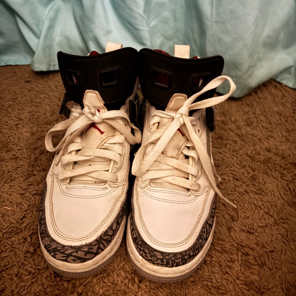 White and Black Jordans